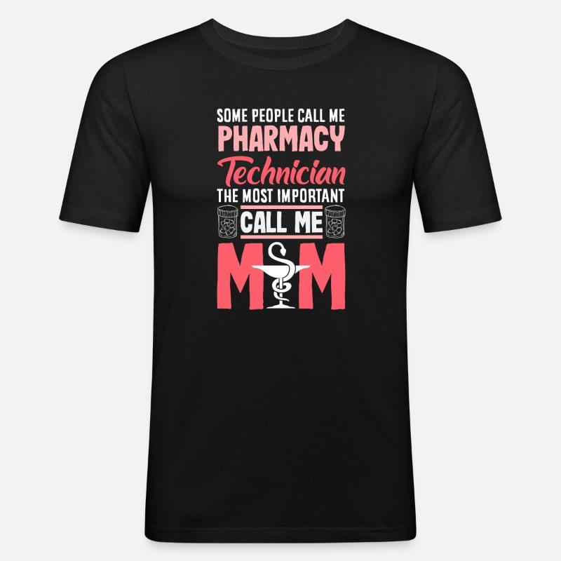 Apotheker Pharmazeutisch-technischer - Männer Slim Fit T-Shirt - Schwarz