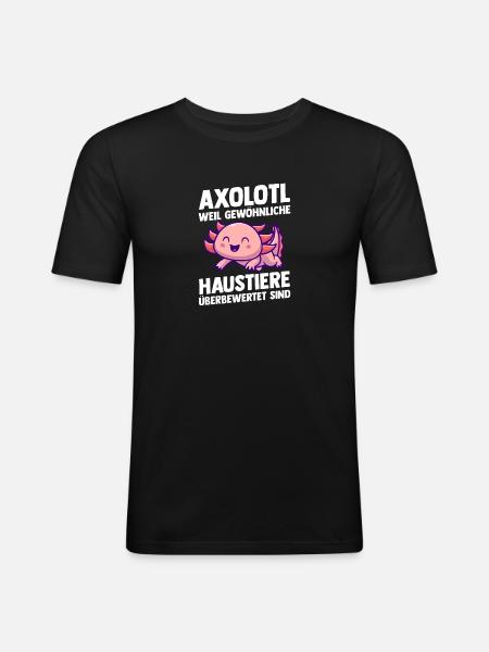 Axolotl - Men's Slim Fit T-Shirt - black