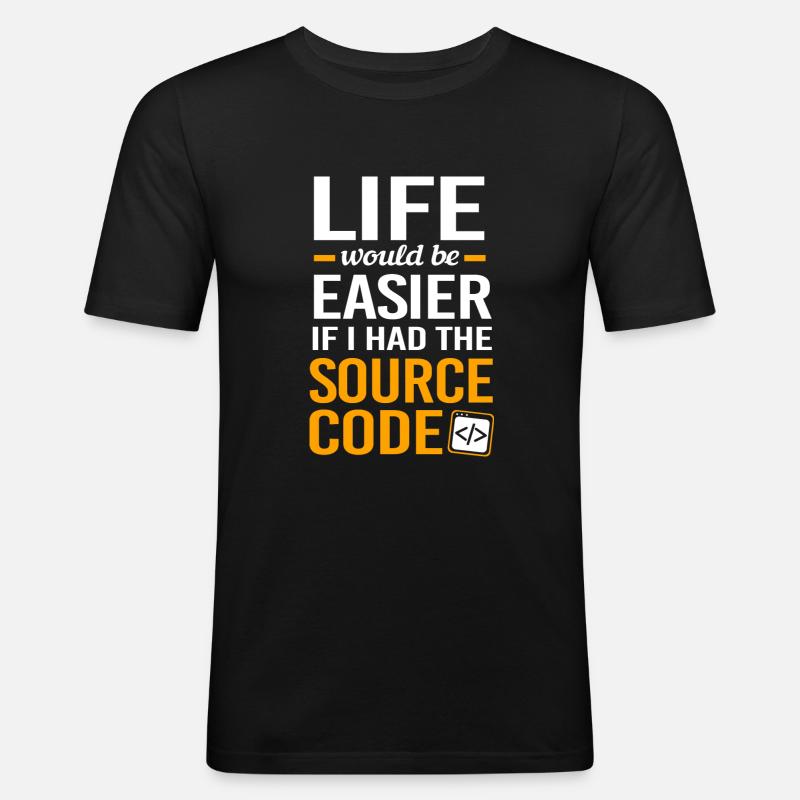 Cybersecurity Cyber Programmer Hacker - Men's Slim Fit T-Shirt - black
