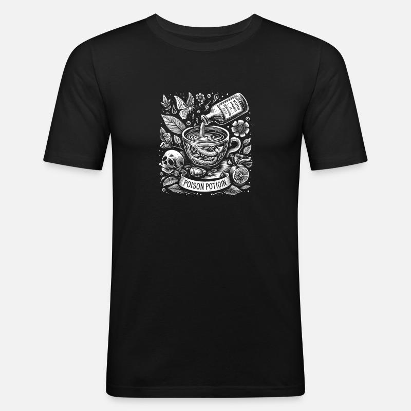 Gift-Fläschchen 3 - Männer Slim Fit T-Shirt - Schwarz