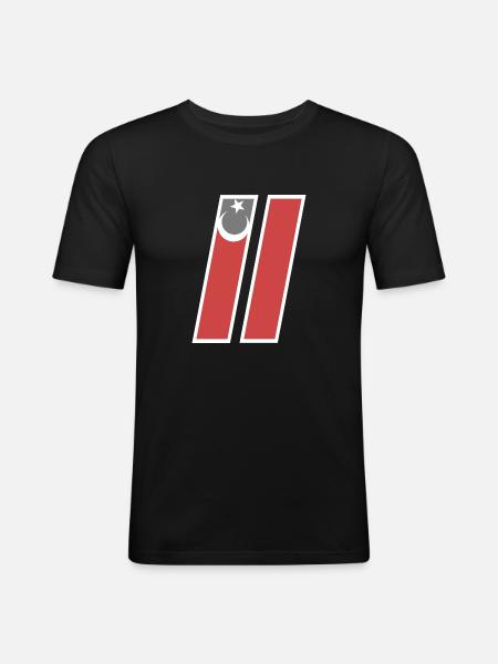 Bilecik - Männer Slim Fit T-Shirt - Schwarz