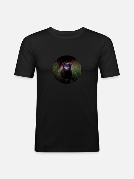 Lurking Tasmanian Devil - Men's Slim Fit T-Shirt - black