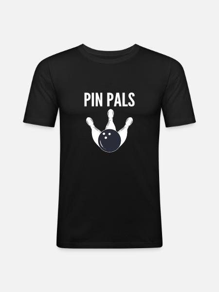 Pin -Friends Athlete Poison - Men's Slim Fit T-Shirt - black
