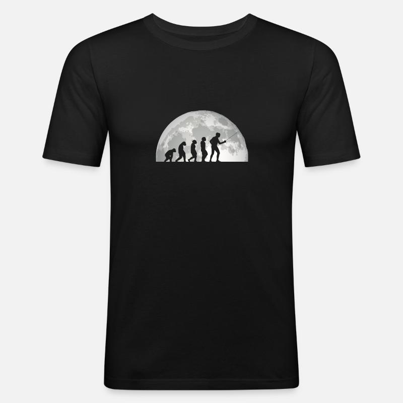 Fechter Evolution Fechten - Männer Slim Fit T-Shirt - Schwarz