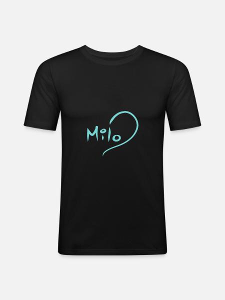 Milo - Männer Slim Fit T-Shirt - Schwarz