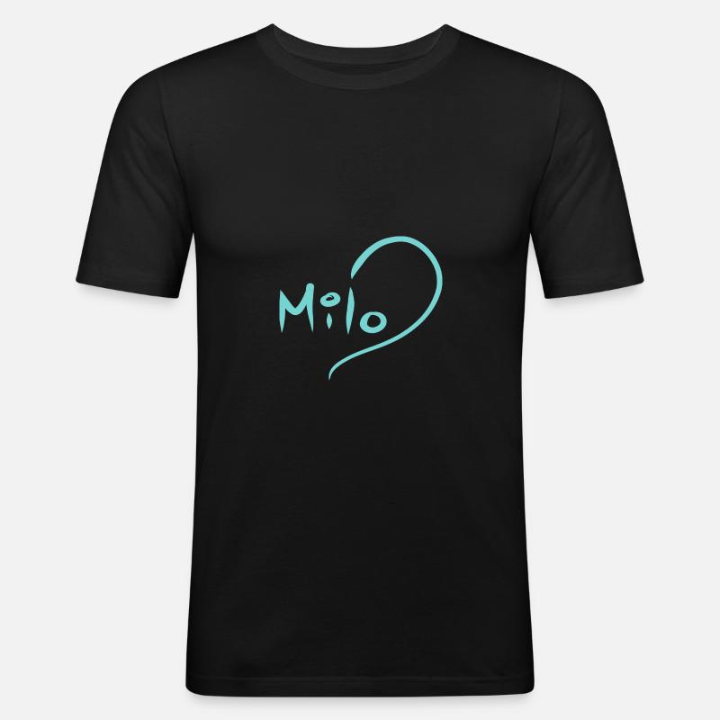 Milo - Männer Slim Fit T-Shirt - Schwarz