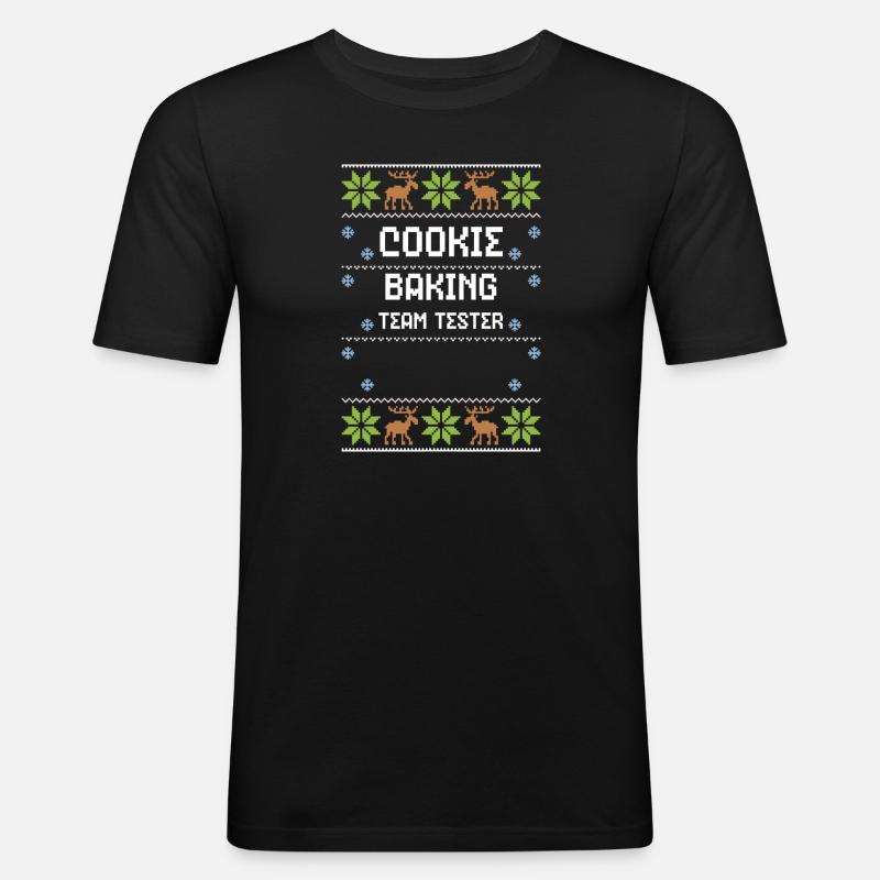 Cookie Baking Team Tester - Men's Slim Fit T-Shirt - black