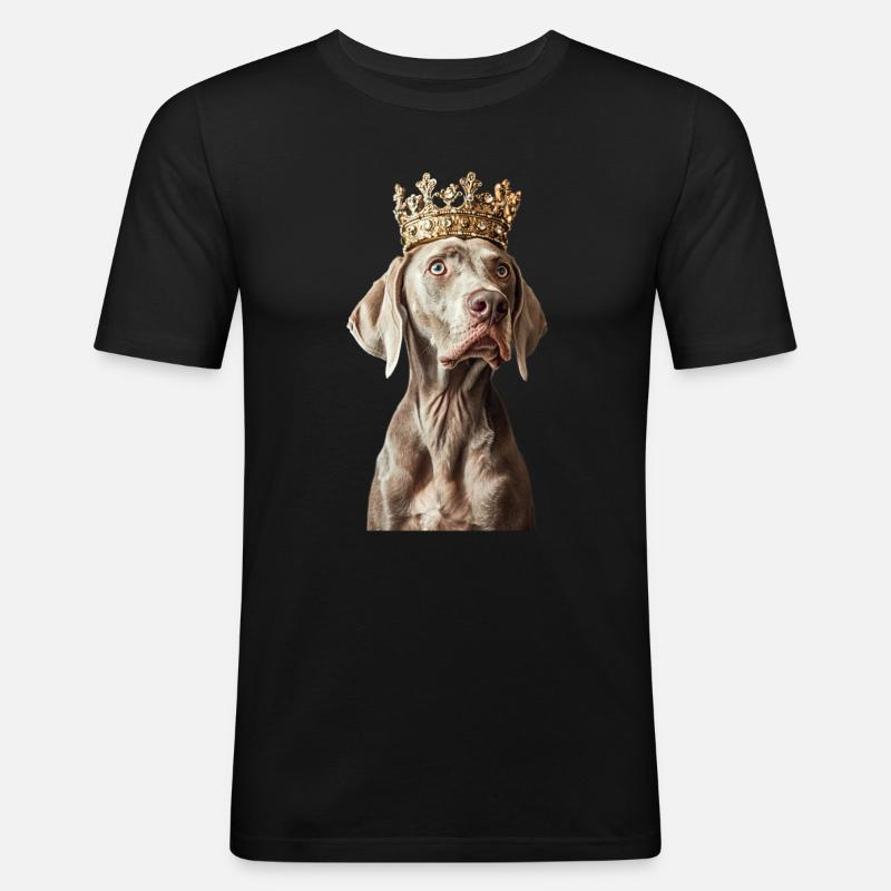 Weimaraner - Men's Slim Fit T-Shirt - black