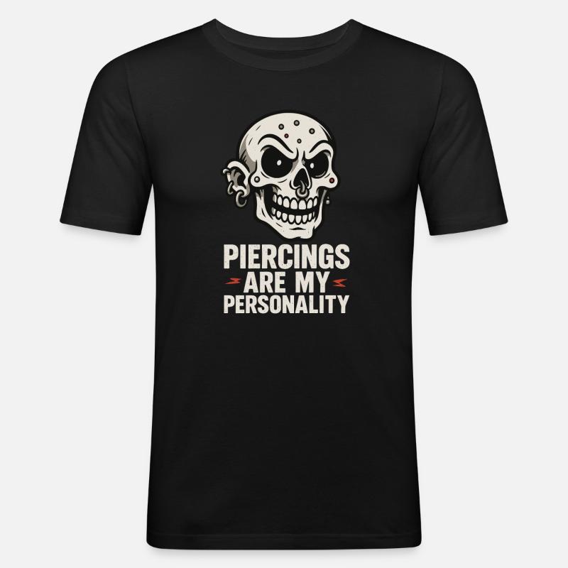 Piercing Addict Body Mod Enthusiast - Men's Slim Fit T-Shirt - black