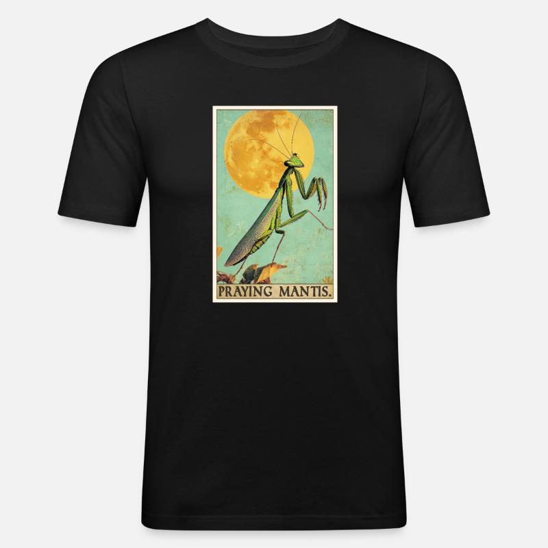 Gottesanbeterinnen Gottesanbeterin - Männer Slim Fit T-Shirt - Schwarz