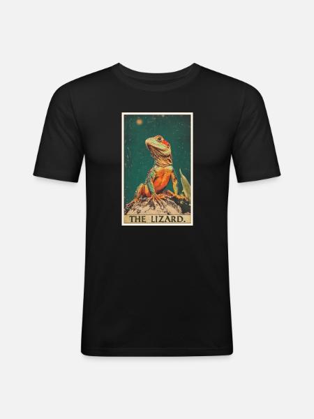 Lizards Lizard - Men's Slim Fit T-Shirt - black