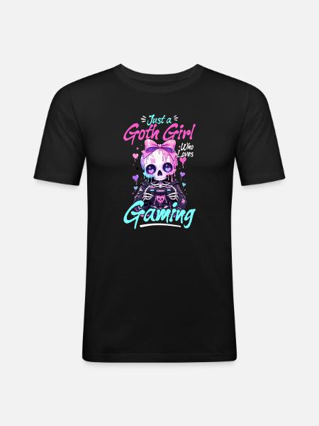 Pastel Goth Soft Goth Gaming Gamer - T-shirt près du corps Homme - noir