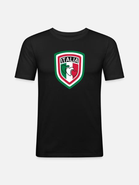 scudetto_italia1 - Men's Slim Fit T-Shirt - black