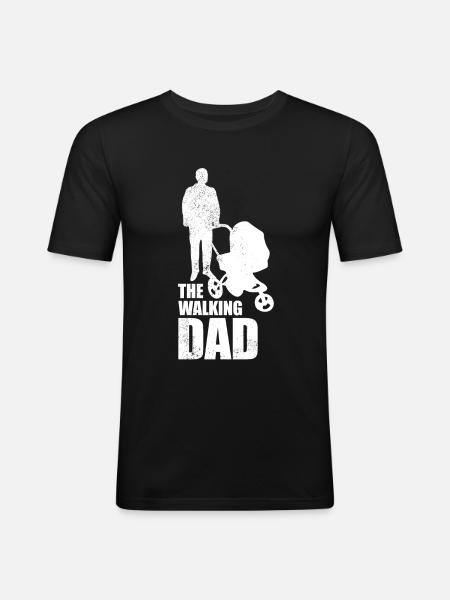 LE PAPA MARCHE - T-shirt près du corps Homme - noir