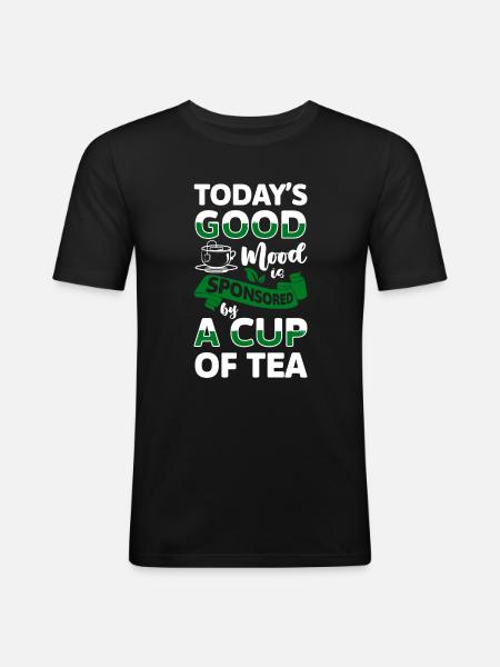 Tea Cup Fruit Tea Teas - Men's Slim Fit T-Shirt - black