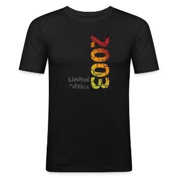 2003 Édition Limitée - T-shirt près du corps Homme - noir - Devant - Nik (191cm)