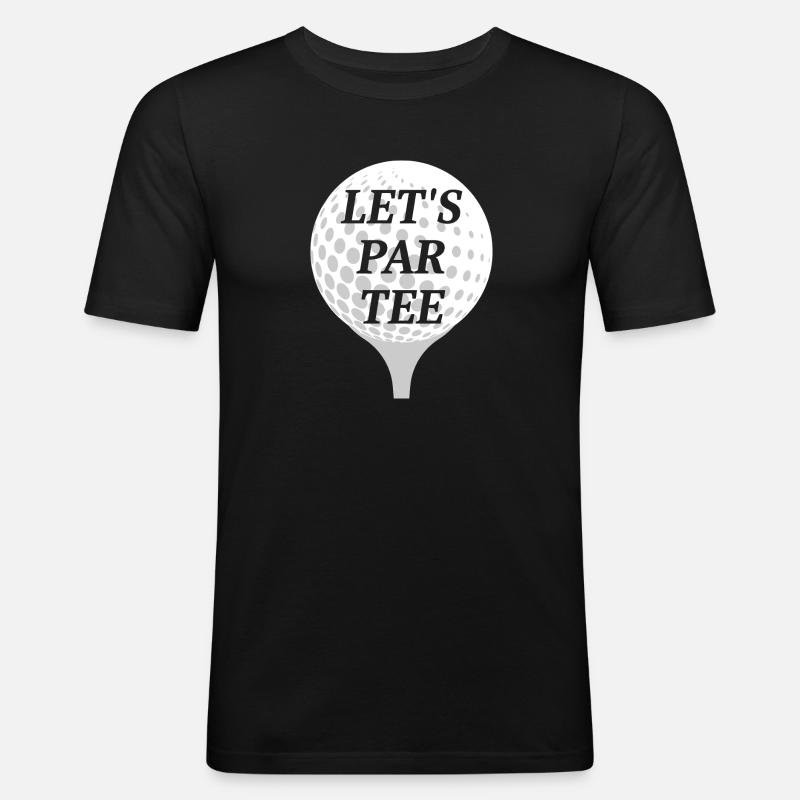 Golf lets par tee - T-shirt près du corps Homme - noir