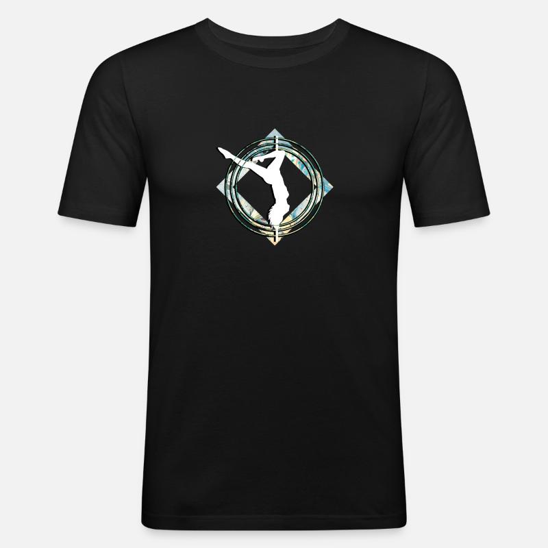 Liebespastanztanz Stripper Geschenk - Männer Slim Fit T-Shirt - Schwarz
