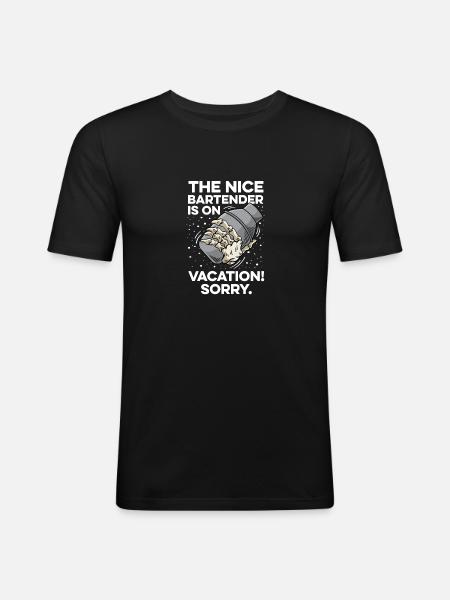 Vacation Traveler Gift - Men's Slim Fit T-Shirt - black