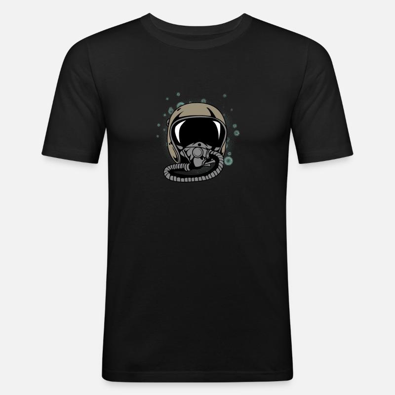 Pilot Helmet Student Pilot Gift - Men's Slim Fit T-Shirt - black