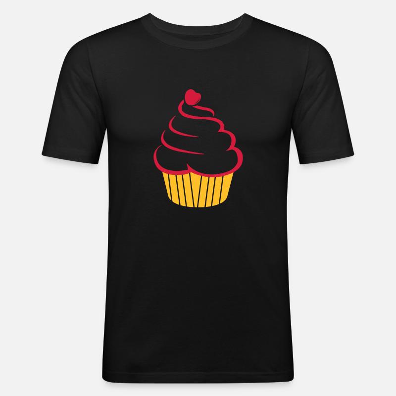 cupcake - Men's Slim Fit T-Shirt - black