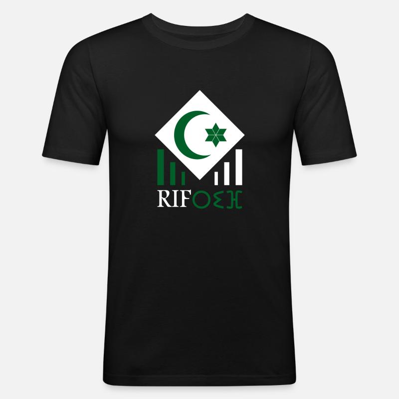 RIF - Männer Slim Fit T-Shirt - Schwarz