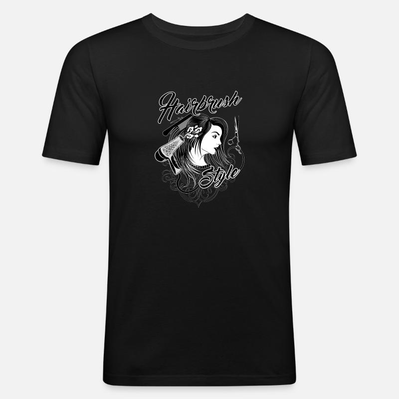 BabeShave - Männer Slim Fit T-Shirt - Schwarz