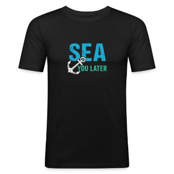 Kreuzfahrt Kreuzfahrtschiff Cruise Vintage Cruiser - Männer Slim Fit T-Shirt - Schwarz - Vorne - Nik (191cm)