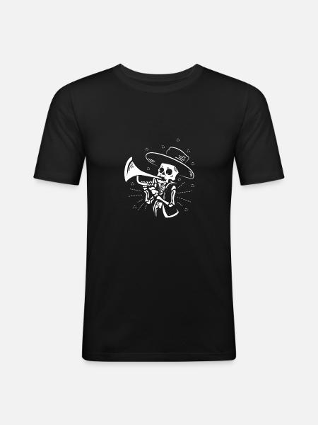 Trumpet player Band member Gift - Men's Slim Fit T-Shirt - black