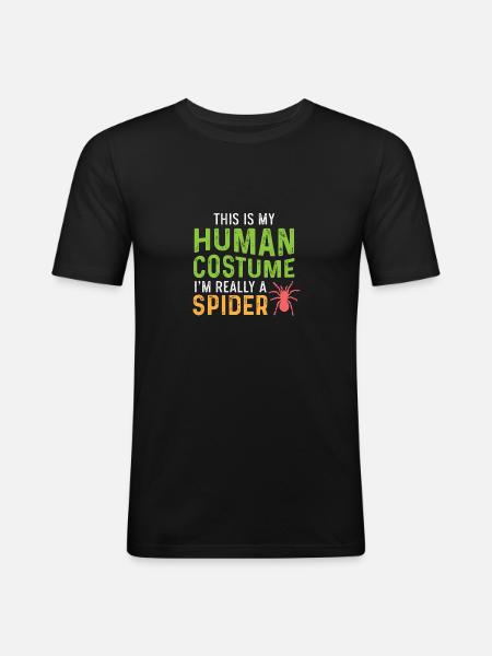 Human costume. Partisans Poison - Men's Slim Fit T-Shirt - black