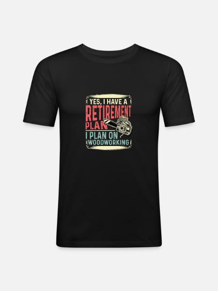 Pension Plan Schreiner Gift - Men's Slim Fit T-Shirt - black