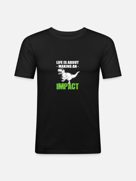 Making an impact Influencer Gift - Men's Slim Fit T-Shirt - black