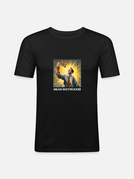 Mean Miothfucker - Men's Slim Fit T-Shirt - black
