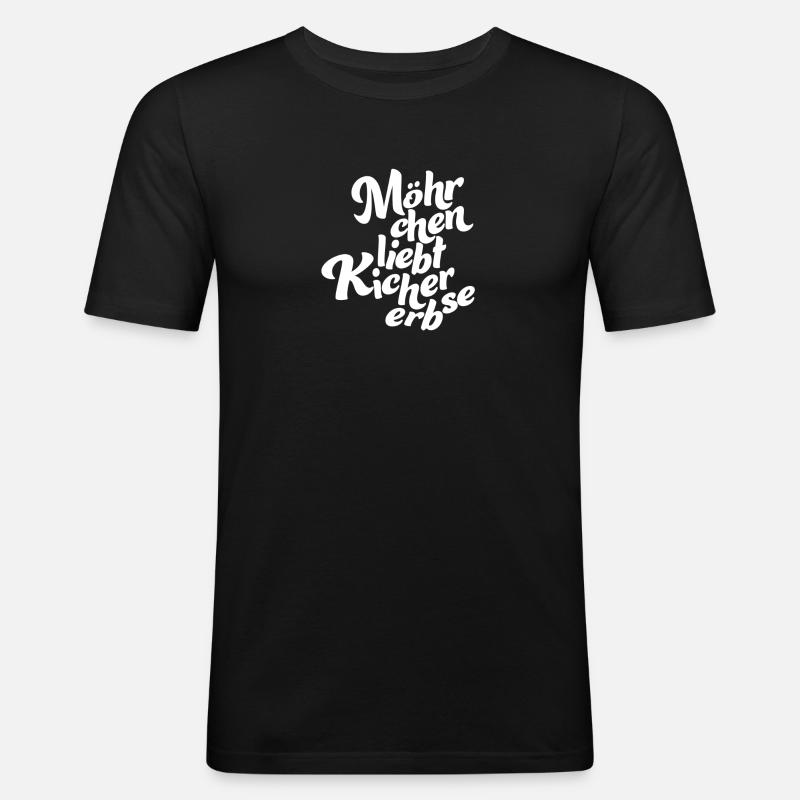 Logo without background white - Männer Slim Fit T-Shirt - Schwarz