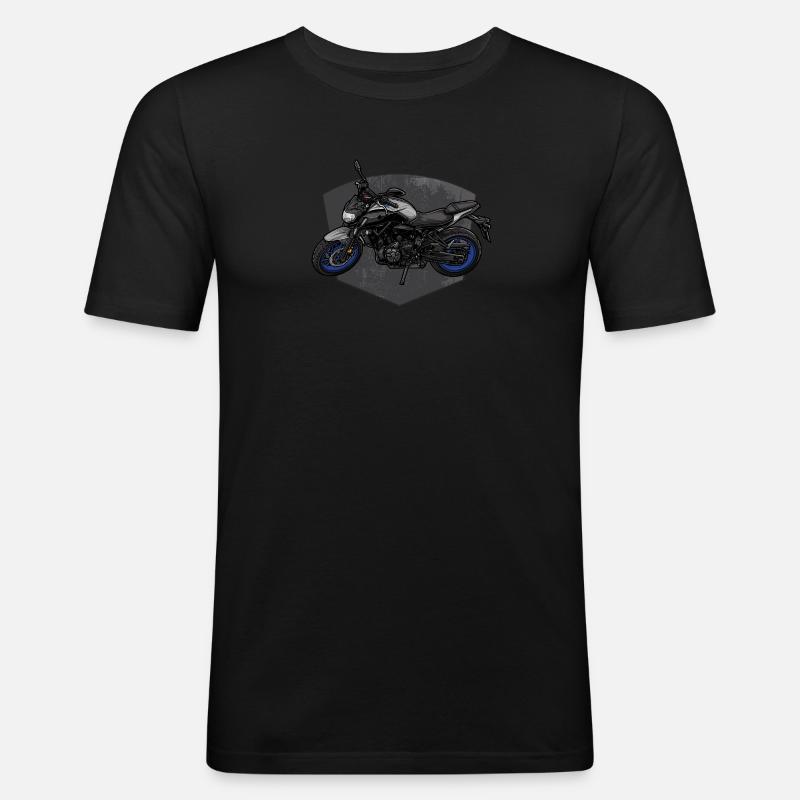 MT-07 MT07 Motorrad - Männer Slim Fit T-Shirt - Schwarz