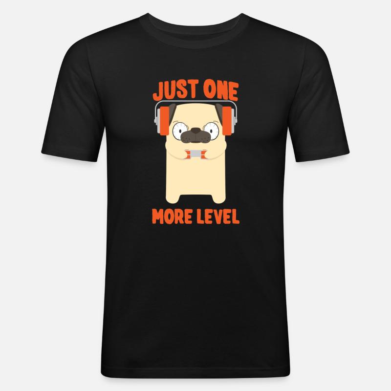 Gaming Mops - Männer Slim Fit T-Shirt - Schwarz