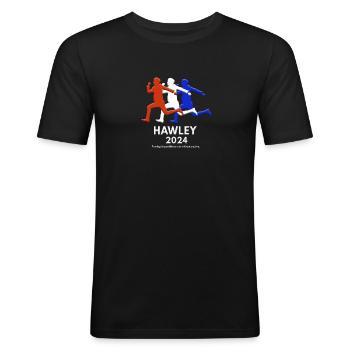Funny Anti Josh Hawley Political Joke Democrats - Men's Slim Fit T-Shirt - black - Front - Nik (191cm)