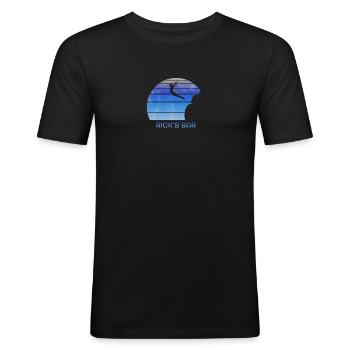 Ricks Bar Negril Jamaica Cliff Diving Fan - Men's Slim Fit T-Shirt - black - Front - Nik (191cm)