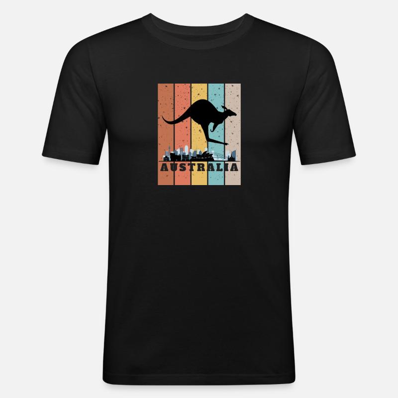 Couleur de Sidney - Männer Slim Fit T-Shirt - Schwarz
