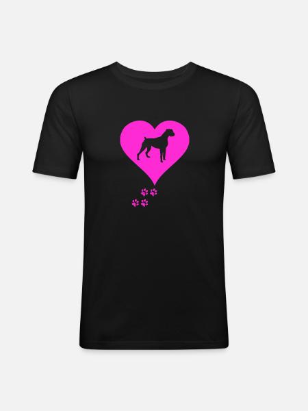 German boxer - Men's Slim Fit T-Shirt - black