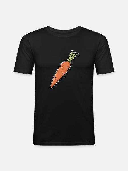 Carrot Carrot - Men's Slim Fit T-Shirt - black