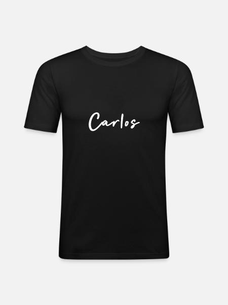Carlos - Men's Slim Fit T-Shirt - black