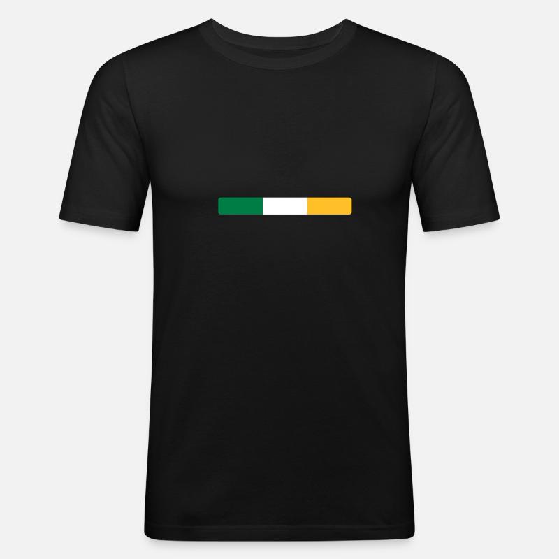 Irlande - Männer Slim Fit T-Shirt - Schwarz