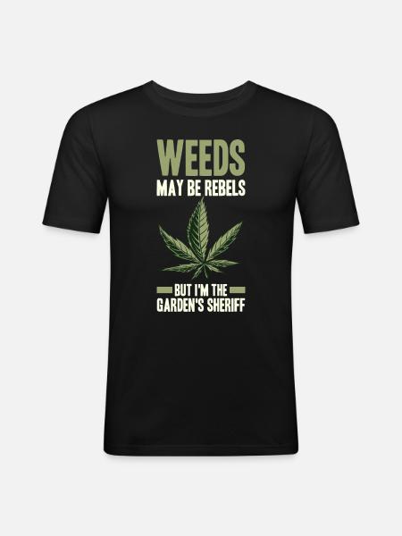 Gartenbau - Männer Slim Fit T-Shirt - Schwarz