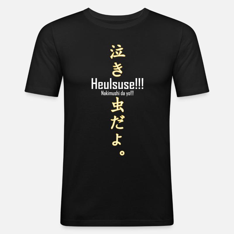 Heulsuse - Männer Slim Fit T-Shirt - Schwarz