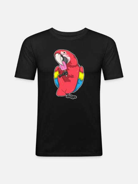 Popsicles perroquets - T-shirt près du corps Homme - noir
