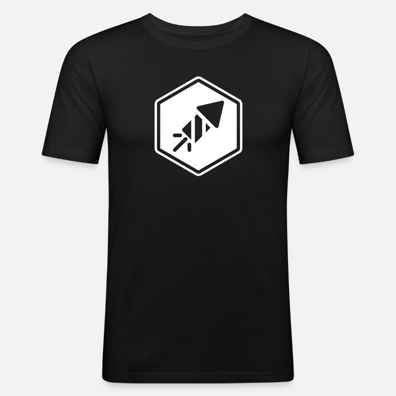Fe & Py Originale - Männer Slim Fit T-Shirt - Schwarz