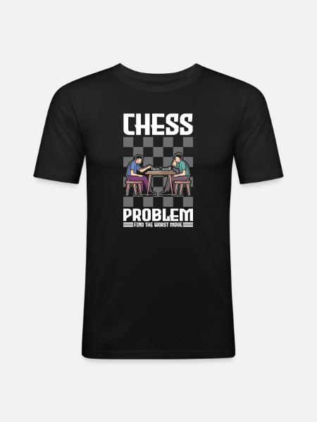 Chess Chess Player Chessboard - Men's Slim Fit T-Shirt - black