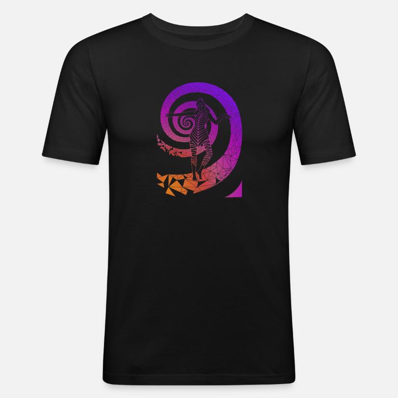 Dancer Pink - Männer Slim Fit T-Shirt - Schwarz