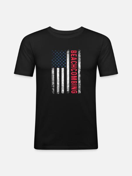 Beachcombing - Men's Slim Fit T-Shirt - black